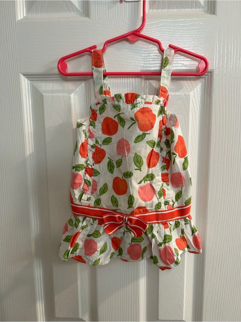 Gymboree Girls Size 6 Preppy peach Tank With Bow